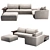 Natuzzi Long Beach: Elegant and Versatile Sofa 3D model small image 2