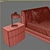 Ready-to-Use Assuan Bedroom Visualization 3D model small image 3