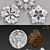 Elegant Wall Rosettes for Stylish Decor 3D model small image 3