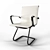 Sleek Minimalist Armchair 3D model small image 1