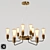 Arte Lamp GELO A6001LM-9BK: Loft Style Pendant with 9 Lights 3D model small image 1