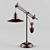 Vintage Industrial Pulley Style Desk Lamp 3D model small image 1