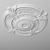 Gaudi R4007 Ceiling Roses - Elegant Home Decor 3D model small image 2