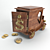 Scrooge McDuck CoinCar: Vintage Wooden Piggy Bank 3D model small image 2