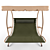 Garden Way Bolly Stand200: Stylish Outdoor Swing Bed 3D model small image 2