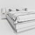 Sleek and Stylish Modern Bed 3D model small image 3