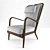 Sleek Agave Mesh Armchairs 3D model small image 1