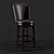 Herbert Dark Brown Stool: Realistic 3D Model 3D model small image 3