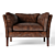 GJ Styles Reggio Leather Club Chair 3D model small image 1