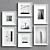 Elegant Set of 25 Picture Frames 3D model small image 1