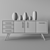 Elegant Vase Cupboard 3D model small image 2