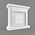 Elegant Marble Fireplace Portal 3D model small image 3