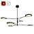 Aster LED Chandelier: Modern Space Illumination 3D model small image 1