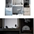  Stylish Wardrobe with Dressing Table 3D model small image 3