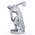 Low Poly Discobolus Statue 3D model small image 2