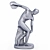 Low Poly Discobolus Statue 3D model small image 3