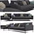 Modern Band Sofa: Comfort Redefined 3D model small image 1