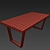 Calia Dining Set: Table, Chairs & Rug 3D model small image 3