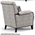 Cozy Bel Air Lounge Chair 3D model small image 2
