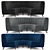 Luxury Velvet Sofa: Modern Elegance 3D model small image 1