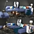 Contemporary Boconcept Carmo Sectional 3D model small image 1