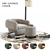 Baker Obi Lounge Chair Set: 3D-Rendered with Thimble Ottoman & Atlit Floor Lamp 3D model small image 1