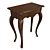Classic Wood Console Table 3D model small image 2