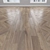 Smoked Oak Parquet: Herringbone, Linear, Chevron 3D model small image 1