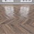 Oak Parquet: Herringbone, Linear, Chevron 3D model small image 2