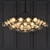 Bocci 37-Bulb Cluster: Striking Glass and Steel Chandelier 3D model small image 1