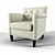 Elegant Armchair No. 16 3D model small image 1