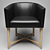 Sleek Geometry Chair 3D model small image 1