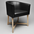 Sleek Geometry Chair 3D model small image 2