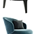 Elegant Lema Bice Arm Chair 3D model small image 2