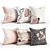 Luxury Rose Gold Pillow Set 3D model small image 1