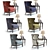 Modern Baker Chair: 3D Set 3D model small image 2