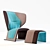Cassina 570 Gender Chair & Ottoman 3D model small image 1