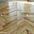 Natural Wood Parquet Flooring 3D model small image 1