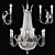 Arizzi Chandelier & Sconce Set 3D model small image 1