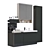 Sleek Bathroom Furniture: KERAMAG ACANTO 3D model small image 1