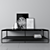 Minotti Calder Console: Elegant Marquina Marble Design 3D model small image 1