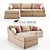 Langford Sandstone Sofa 3D model small image 1