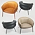 Grasso Leather Armchair: Stylish Design, Premium Comfort 3D model small image 1