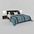 Luxury Linen Bed: Ultimate Comfort 3D model small image 1