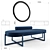 Sigmund Factory Bench: Sleek, Stylish, and Sturdy 3D model small image 1