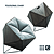 Modern Polygonal Chair - Zrobym Architects 3D model small image 1