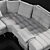 Calia Italia Toffee Sofa 3D model small image 3