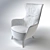 Elegant MAMY BLUE Armchair 3D model small image 2