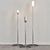 Elegant Chrome Floor Lamp 3D model small image 1