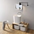 Contemporary Corian Countertop Washbasin: Fonte 3D model small image 1